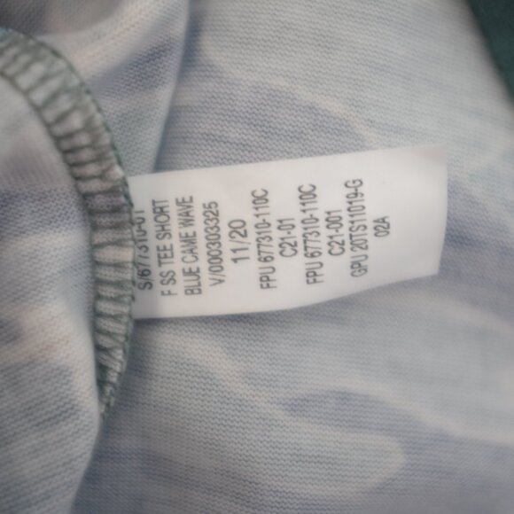 Old Navy Pajama Shirt Blue Camo Wave size S - Picture 5 of 5